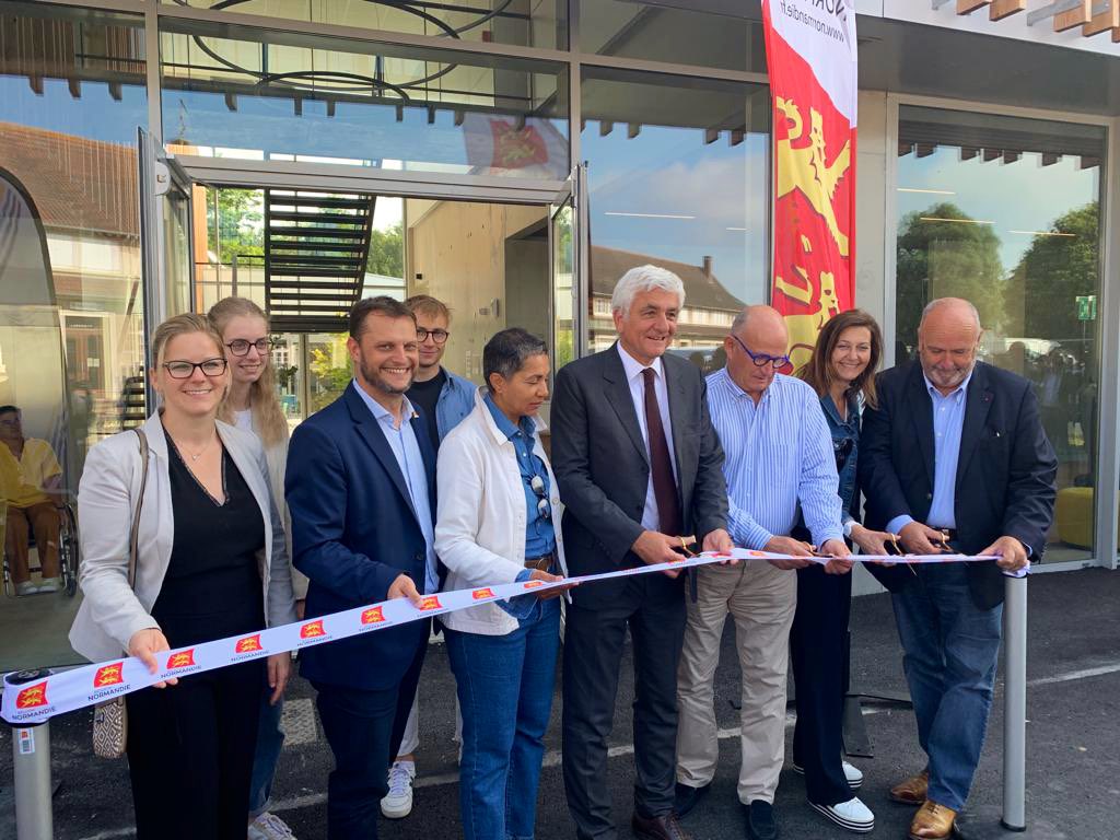 Inauguration par Hervé Morin et les élus